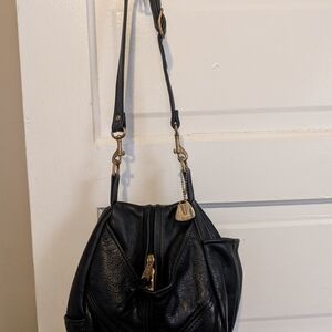 Victoria Leather Gumdrop Black  Women's Bag